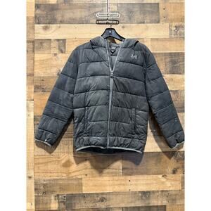 Under Armour- Black- Puffer Jacket- Size Youth Lg